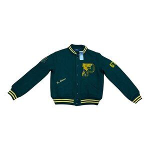 Polo Ralph Lauren Womens Green RL Tigers ’67 Letterman Jacket Sz L NWT